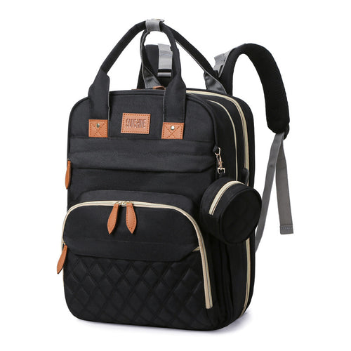 Baby Diaper Backback Large Capacity Mummy Nappy Bag Multifunctional Daypack with Pacifier Holder Changing Pad Stroller S
