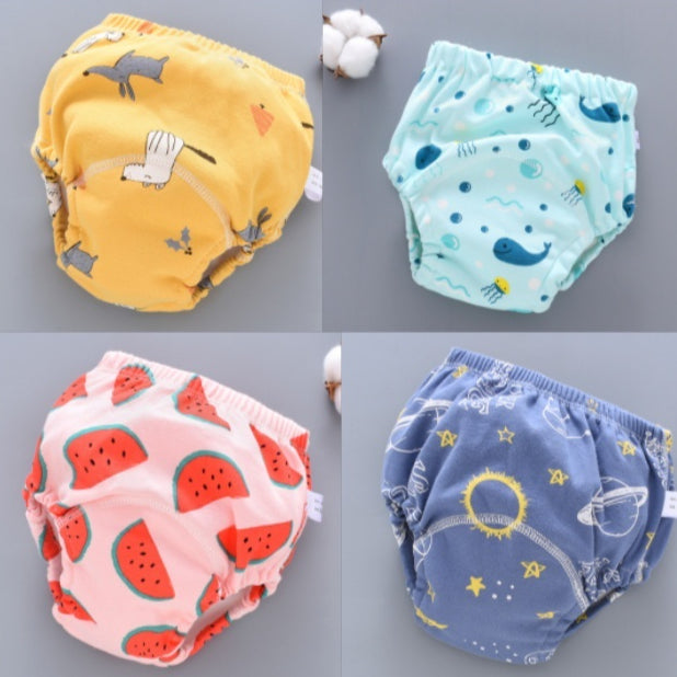 Baby Training Pants Washable 6-layer Gauze Diaper Cover